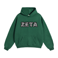Oversized Black Cheetah Hoodie