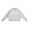 Purple Text Mockneck