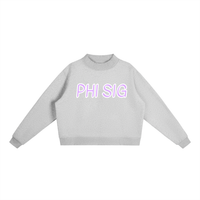 Purple Text Mockneck