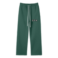 Black Cheetah Straight Leg Sweatpant