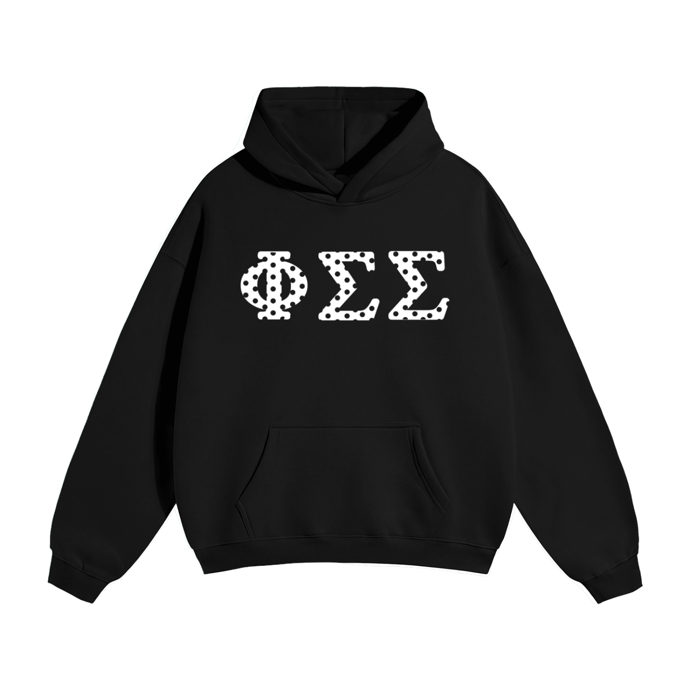 Polka Dot Letter Hoodie