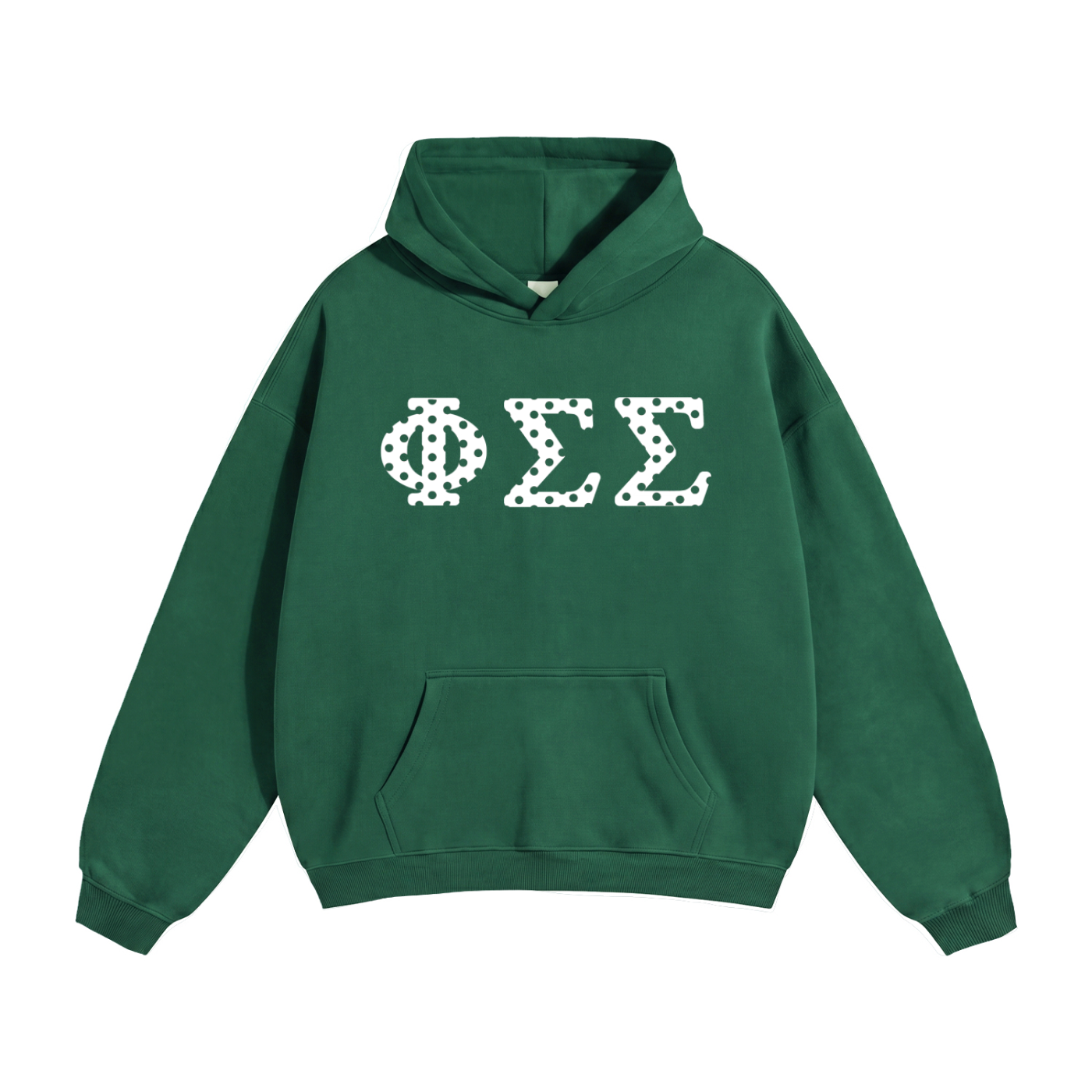 Polka Dot Letter Hoodie