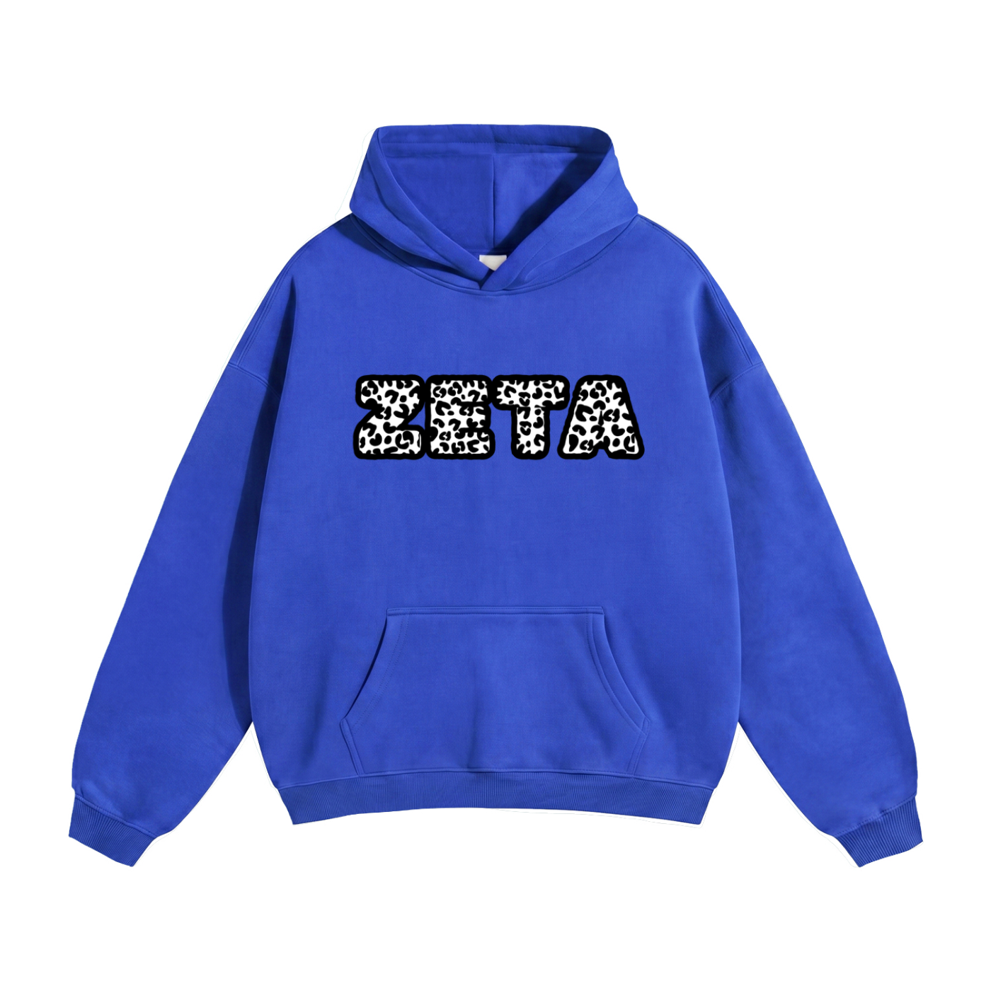 Oversized Black Cheetah Hoodie