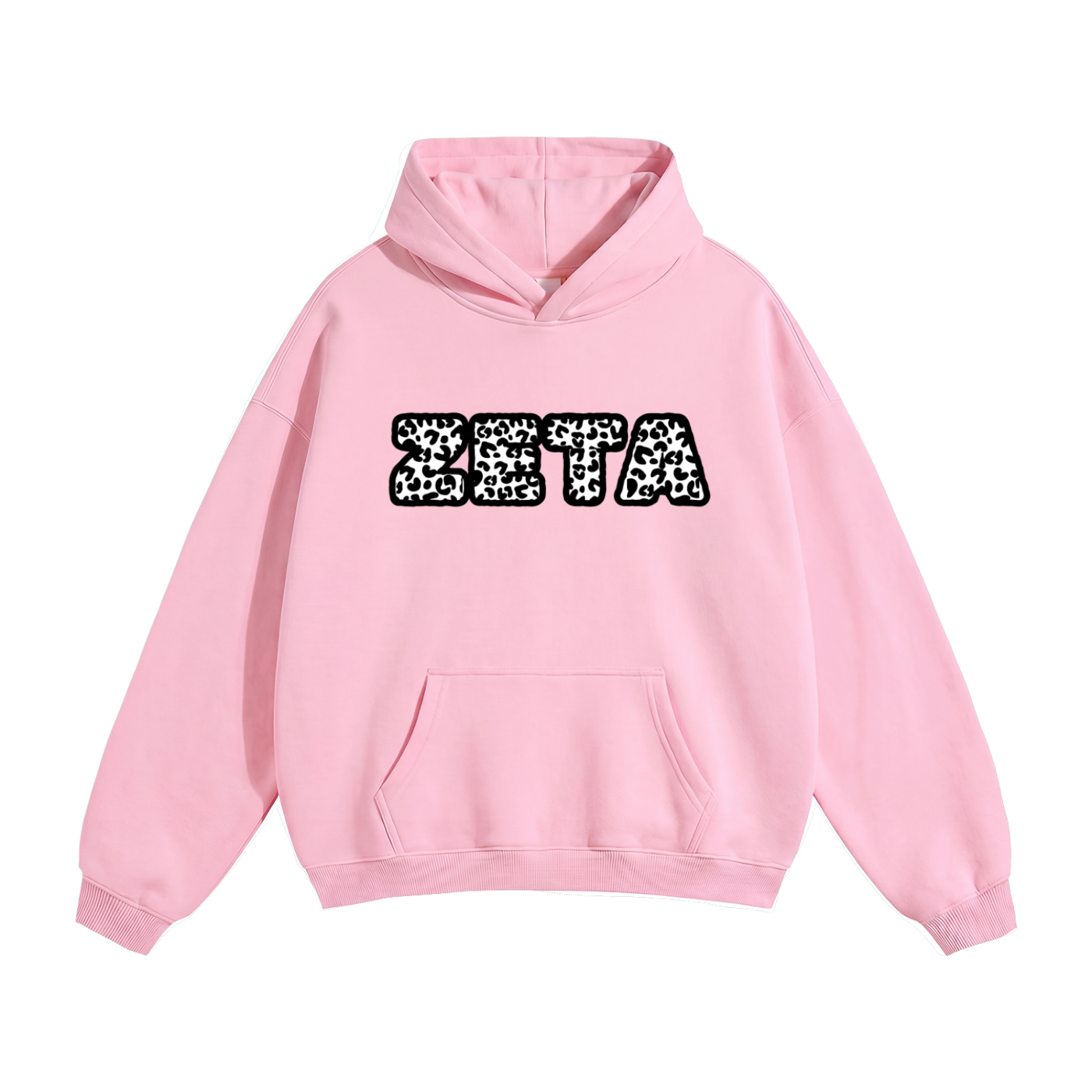 Oversized Black Cheetah Hoodie
