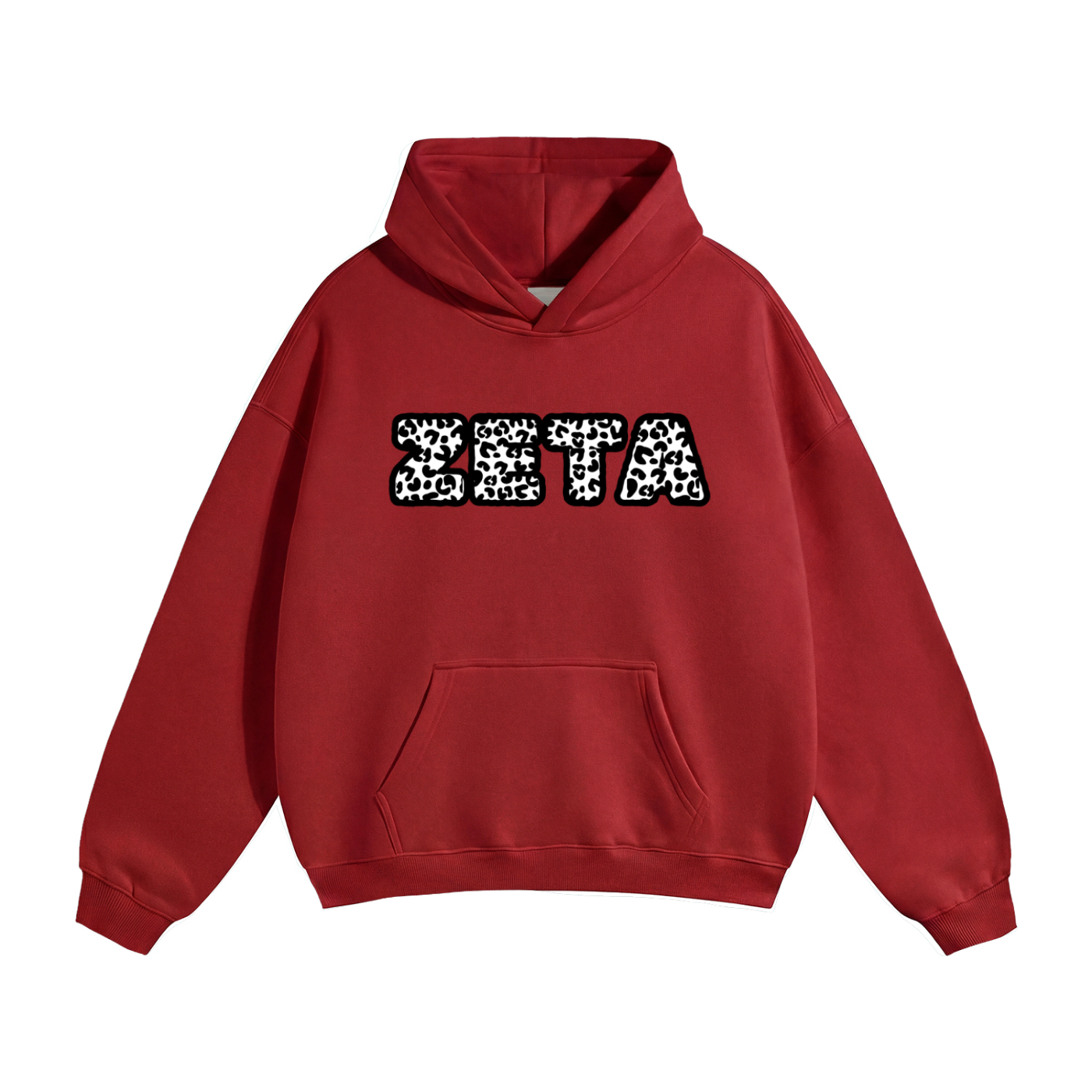 Oversized Black Cheetah Hoodie