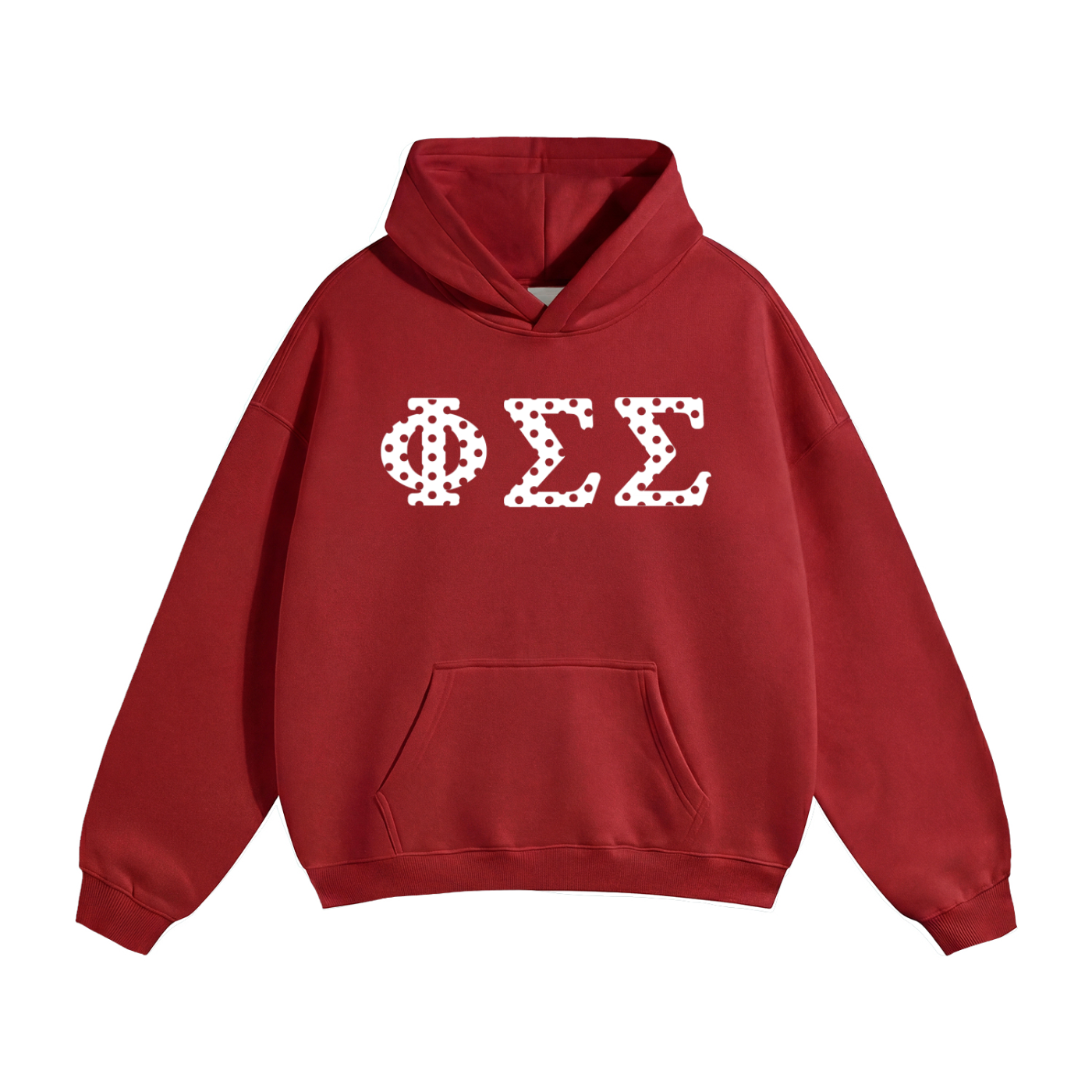 Polka Dot Letter Hoodie